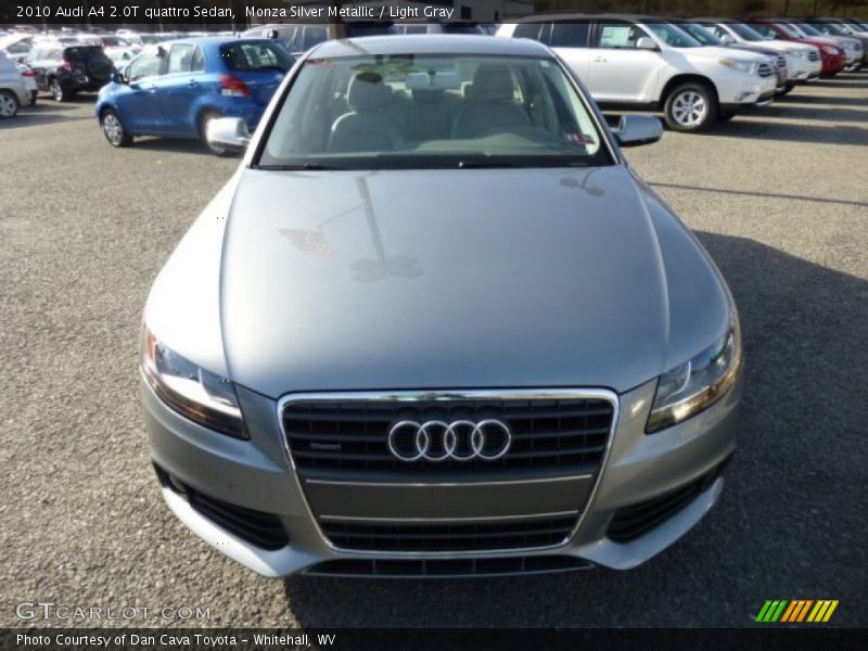 Monza Silver Metallic / Light Gray 2010 Audi A4 2.0T quattro Sedan