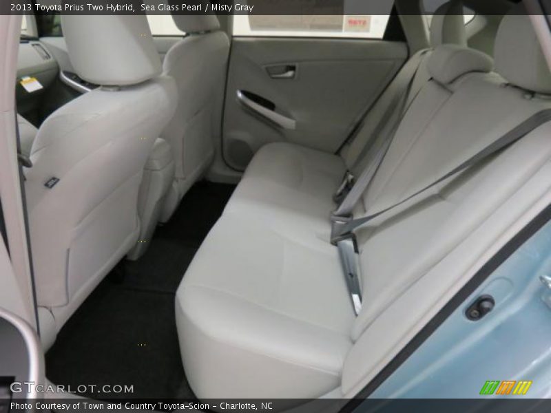 Rear Seat of 2013 Prius Two Hybrid