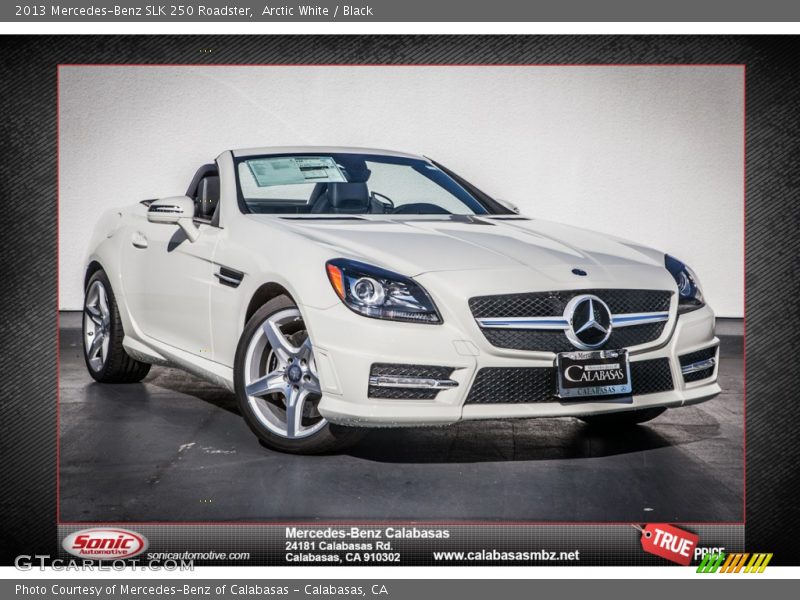 Arctic White / Black 2013 Mercedes-Benz SLK 250 Roadster