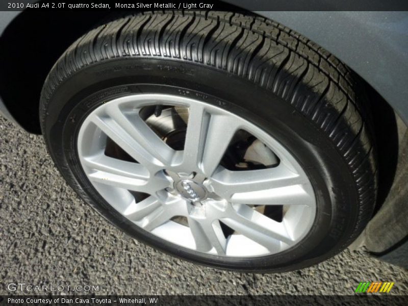 Monza Silver Metallic / Light Gray 2010 Audi A4 2.0T quattro Sedan