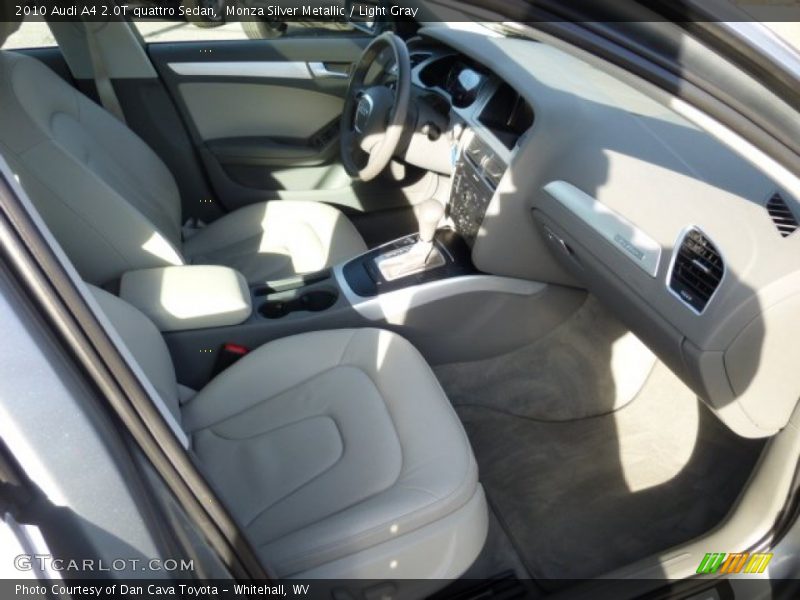 Monza Silver Metallic / Light Gray 2010 Audi A4 2.0T quattro Sedan