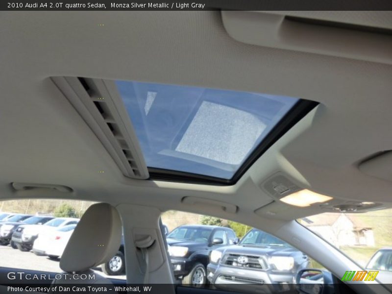 Monza Silver Metallic / Light Gray 2010 Audi A4 2.0T quattro Sedan