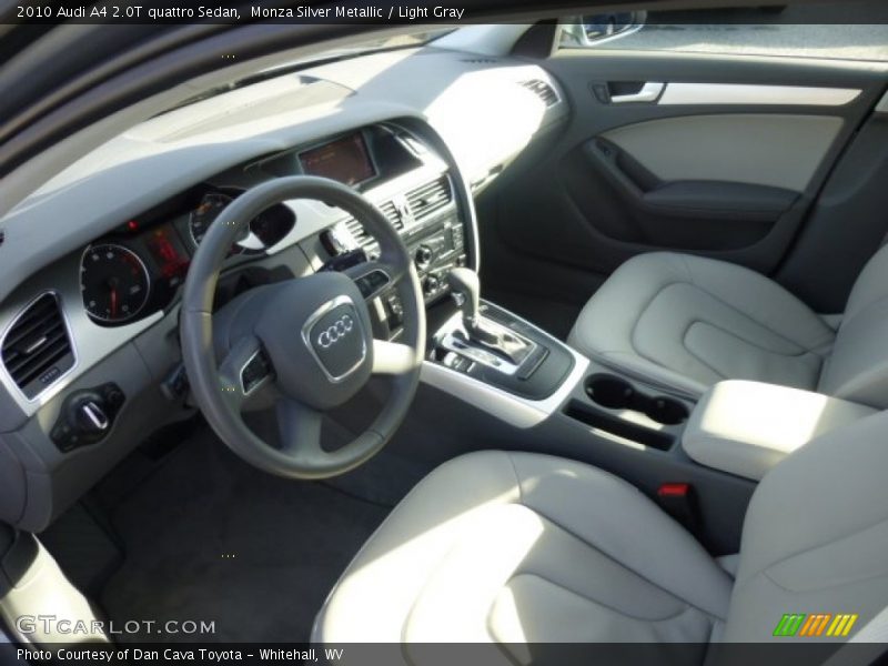 Monza Silver Metallic / Light Gray 2010 Audi A4 2.0T quattro Sedan