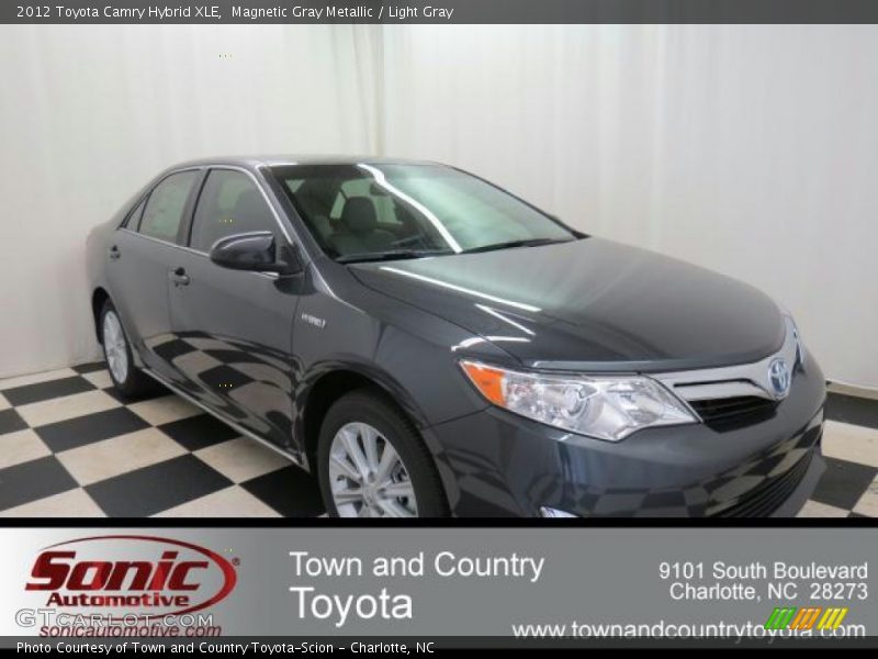 Magnetic Gray Metallic / Light Gray 2012 Toyota Camry Hybrid XLE