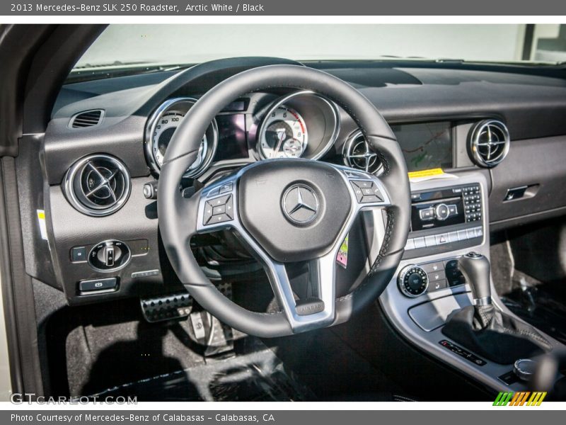 Arctic White / Black 2013 Mercedes-Benz SLK 250 Roadster