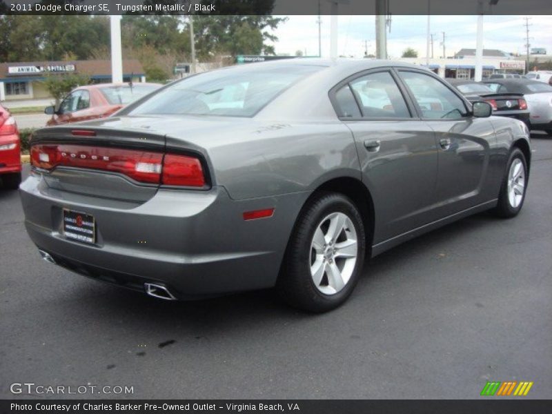 Tungsten Metallic / Black 2011 Dodge Charger SE