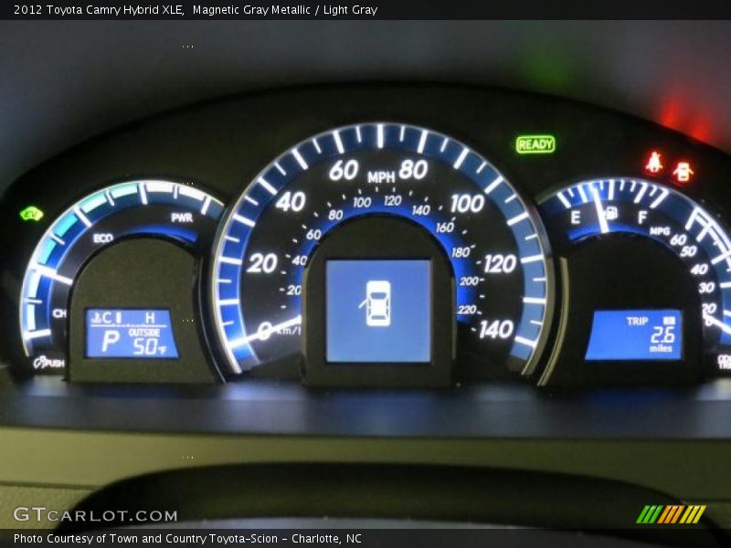 Magnetic Gray Metallic / Light Gray 2012 Toyota Camry Hybrid XLE