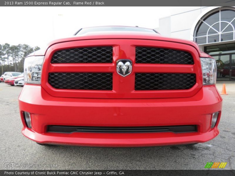 Flame Red / Black 2013 Ram 1500 Express Regular Cab