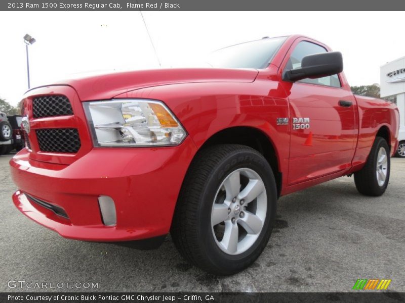 Flame Red / Black 2013 Ram 1500 Express Regular Cab