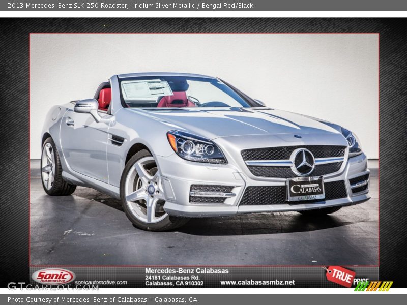 Iridium Silver Metallic / Bengal Red/Black 2013 Mercedes-Benz SLK 250 Roadster