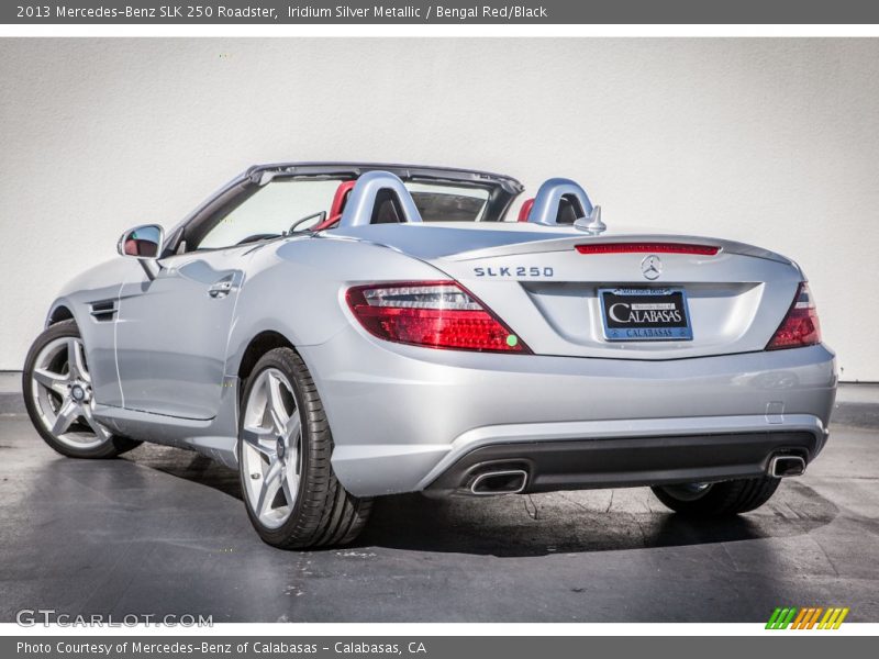 Iridium Silver Metallic / Bengal Red/Black 2013 Mercedes-Benz SLK 250 Roadster