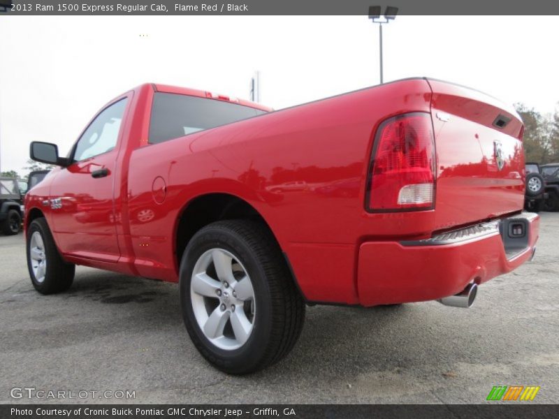 Flame Red / Black 2013 Ram 1500 Express Regular Cab