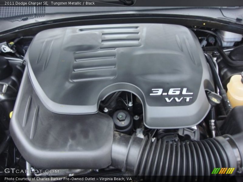 Tungsten Metallic / Black 2011 Dodge Charger SE