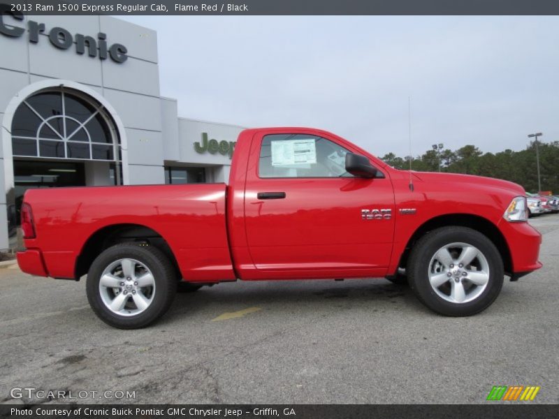 Flame Red / Black 2013 Ram 1500 Express Regular Cab