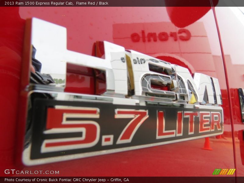 Flame Red / Black 2013 Ram 1500 Express Regular Cab
