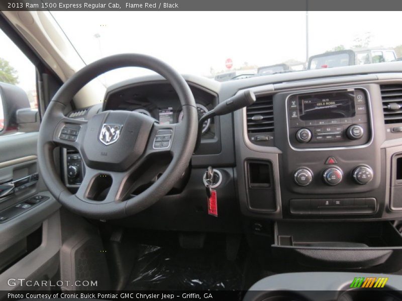 Flame Red / Black 2013 Ram 1500 Express Regular Cab
