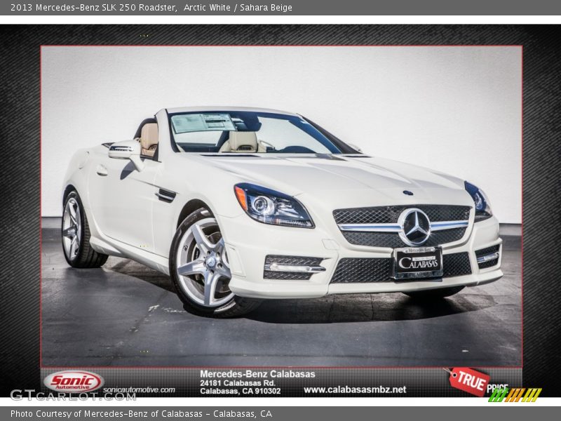 Arctic White / Sahara Beige 2013 Mercedes-Benz SLK 250 Roadster