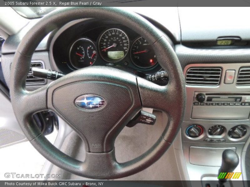 Regal Blue Pearl / Gray 2005 Subaru Forester 2.5 X