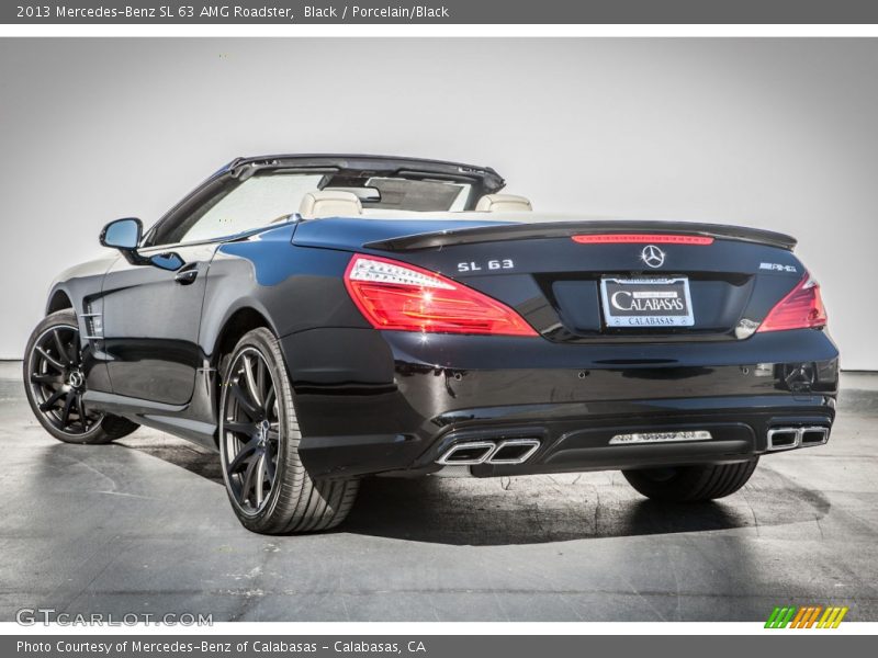 Black / Porcelain/Black 2013 Mercedes-Benz SL 63 AMG Roadster