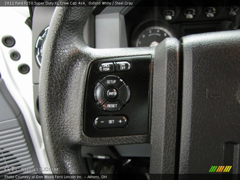 Oxford White / Steel Gray 2011 Ford F250 Super Duty XL Crew Cab 4x4