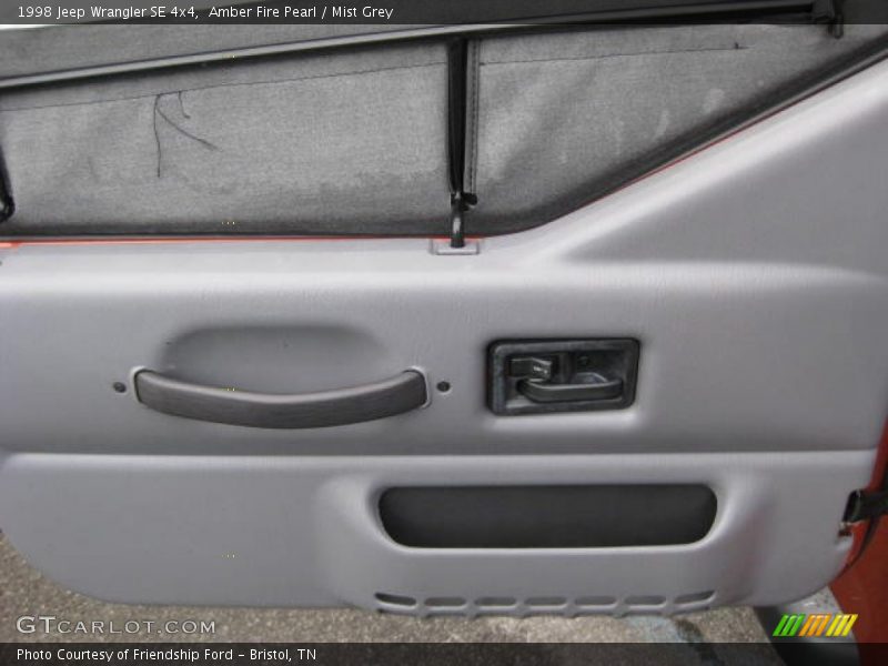 Amber Fire Pearl / Mist Grey 1998 Jeep Wrangler SE 4x4