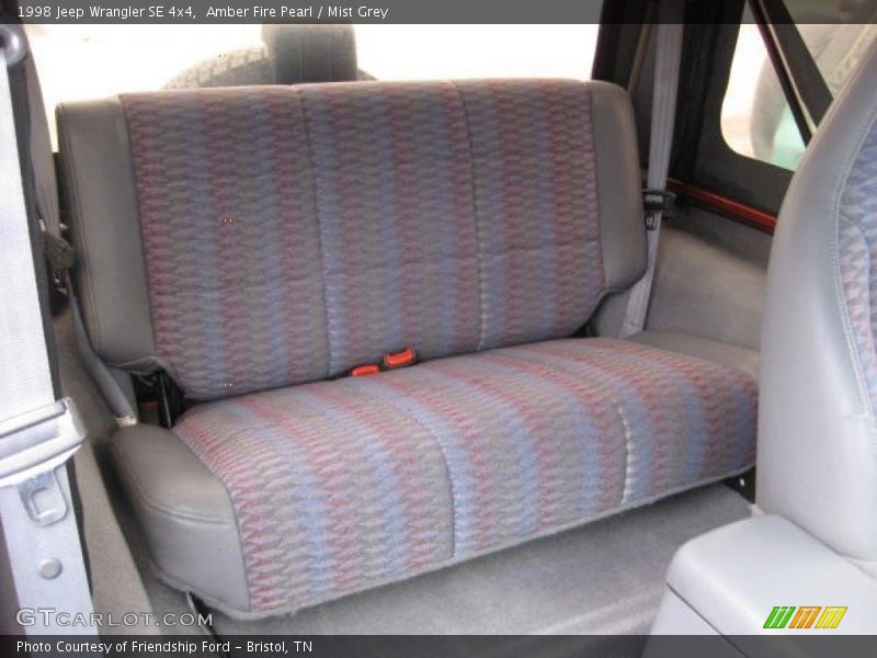 Rear Seat of 1998 Wrangler SE 4x4