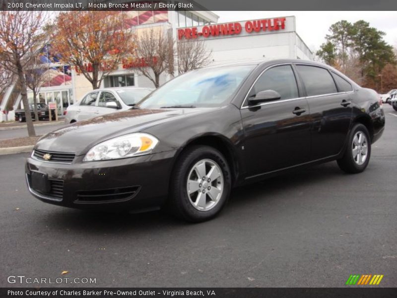 Mocha Bronze Metallic / Ebony Black 2008 Chevrolet Impala LT
