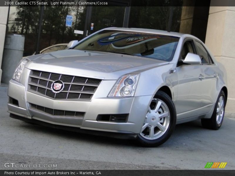 Light Platinum / Cashmere/Cocoa 2008 Cadillac CTS Sedan