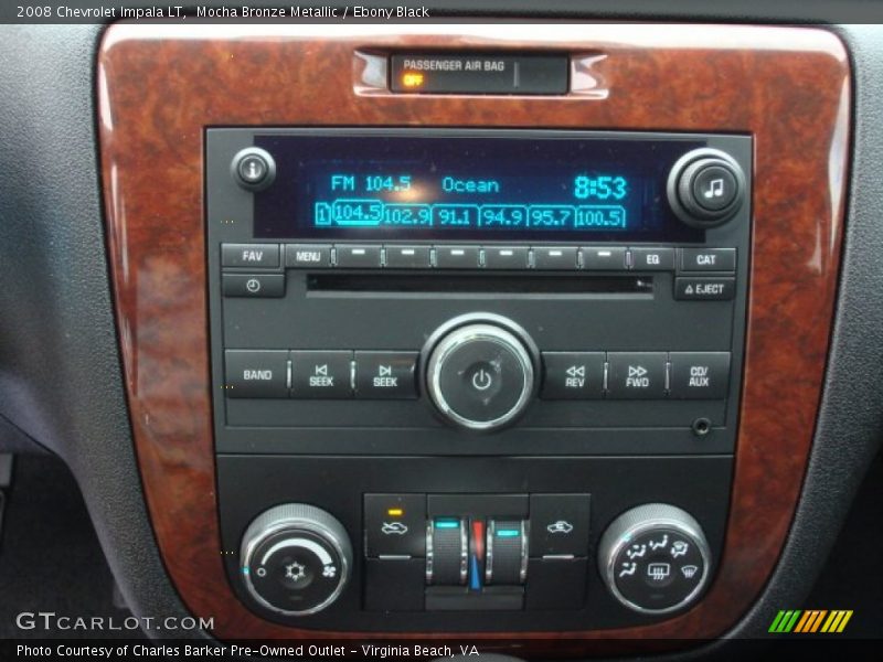 Mocha Bronze Metallic / Ebony Black 2008 Chevrolet Impala LT