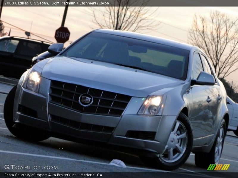 Light Platinum / Cashmere/Cocoa 2008 Cadillac CTS Sedan
