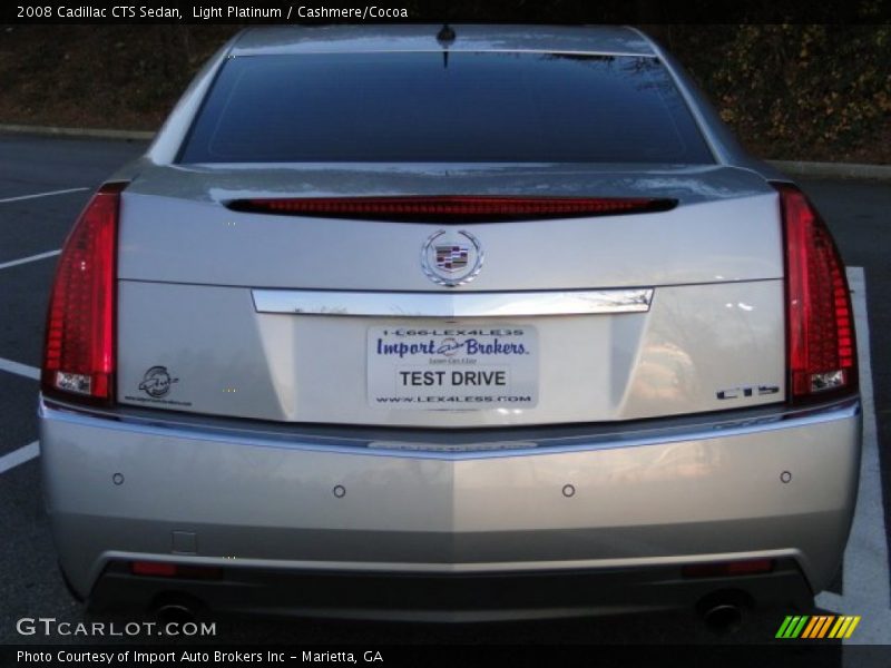 Light Platinum / Cashmere/Cocoa 2008 Cadillac CTS Sedan