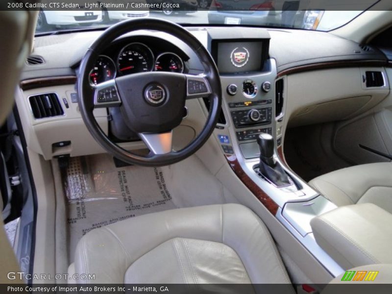 Light Platinum / Cashmere/Cocoa 2008 Cadillac CTS Sedan