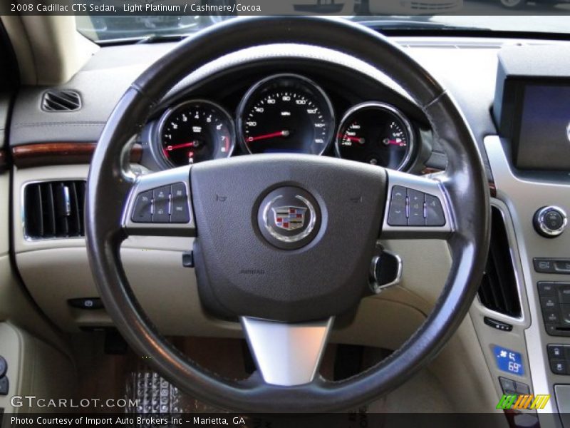 Light Platinum / Cashmere/Cocoa 2008 Cadillac CTS Sedan
