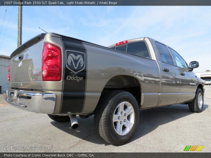 Light Khaki Metallic / Khaki Beige 2007 Dodge Ram 1500 SLT Quad Cab