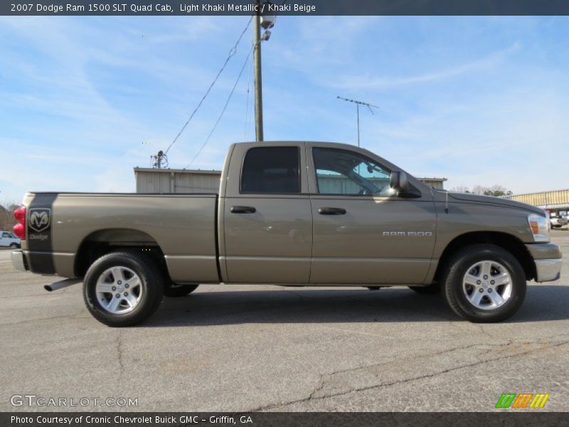 Light Khaki Metallic / Khaki Beige 2007 Dodge Ram 1500 SLT Quad Cab