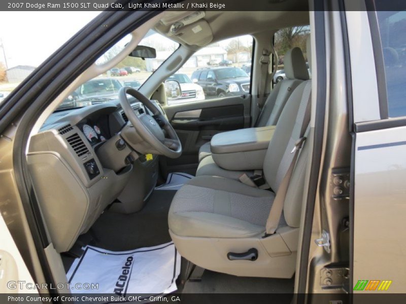 Light Khaki Metallic / Khaki Beige 2007 Dodge Ram 1500 SLT Quad Cab