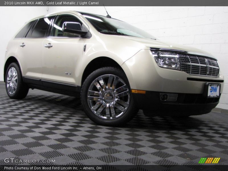 Gold Leaf Metallic / Light Camel 2010 Lincoln MKX AWD