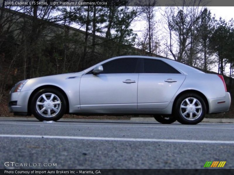 Light Platinum / Cashmere/Cocoa 2008 Cadillac CTS Sedan