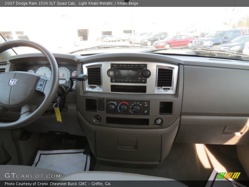 Light Khaki Metallic / Khaki Beige 2007 Dodge Ram 1500 SLT Quad Cab