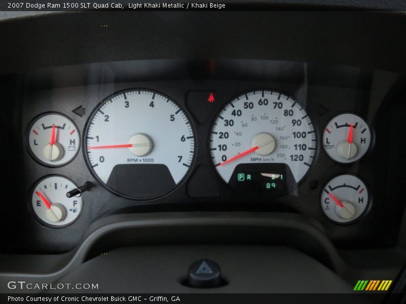 Light Khaki Metallic / Khaki Beige 2007 Dodge Ram 1500 SLT Quad Cab