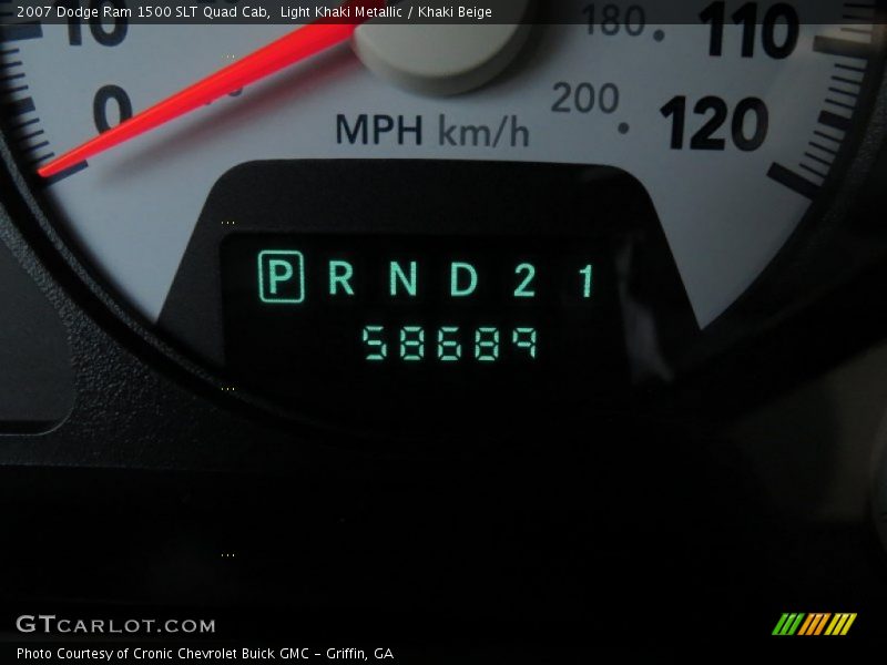 Light Khaki Metallic / Khaki Beige 2007 Dodge Ram 1500 SLT Quad Cab