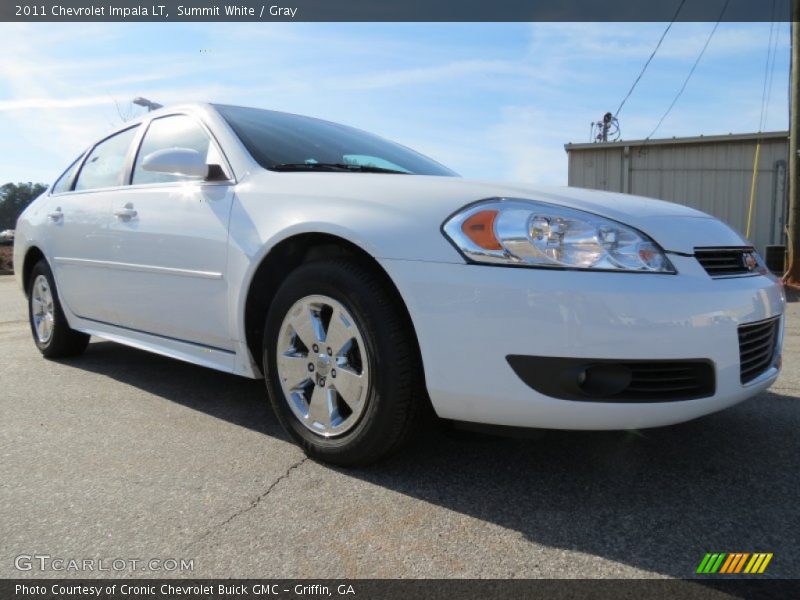 Summit White / Gray 2011 Chevrolet Impala LT