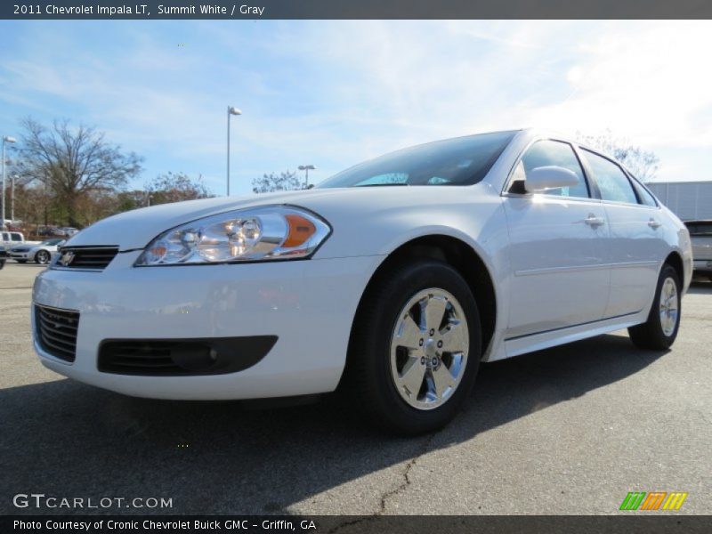 Summit White / Gray 2011 Chevrolet Impala LT