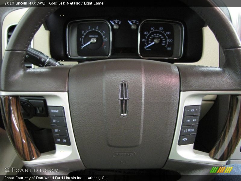Gold Leaf Metallic / Light Camel 2010 Lincoln MKX AWD