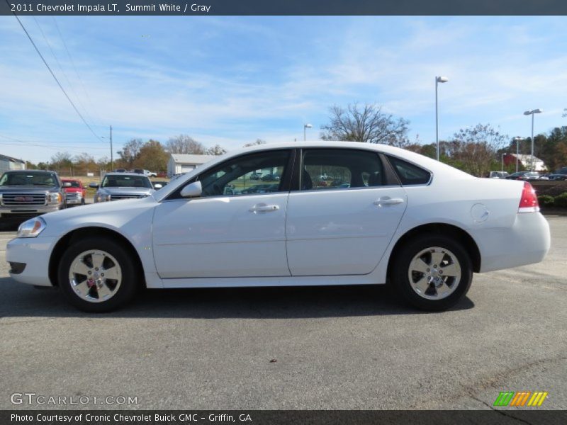 Summit White / Gray 2011 Chevrolet Impala LT