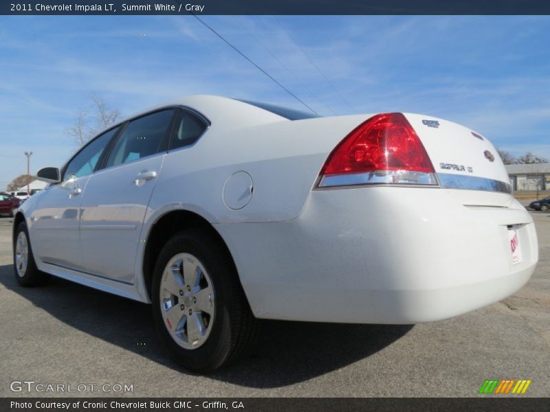 Summit White / Gray 2011 Chevrolet Impala LT
