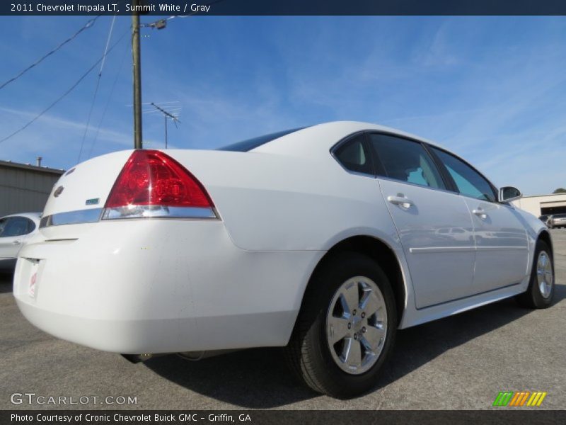 Summit White / Gray 2011 Chevrolet Impala LT