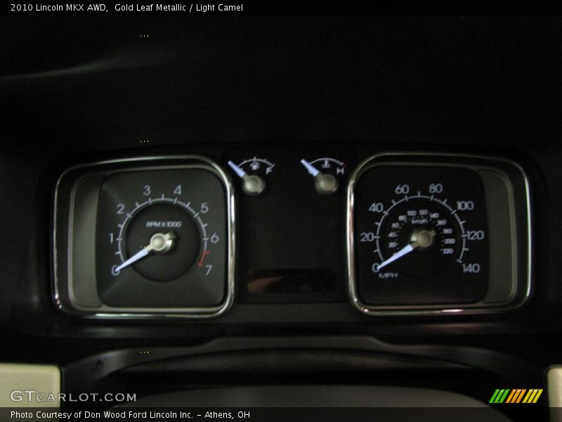 Gold Leaf Metallic / Light Camel 2010 Lincoln MKX AWD