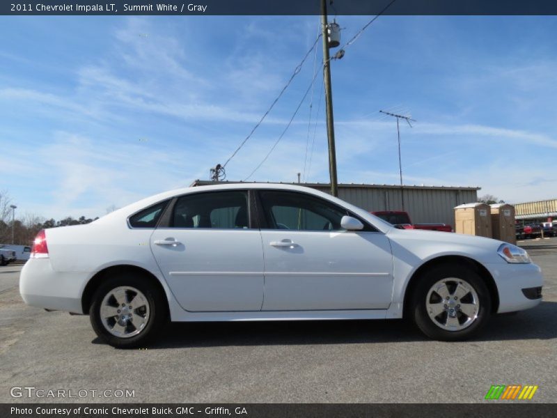Summit White / Gray 2011 Chevrolet Impala LT