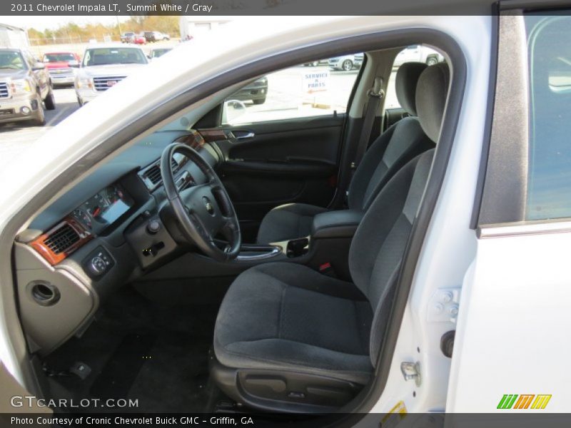 Summit White / Gray 2011 Chevrolet Impala LT